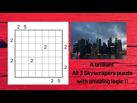 How to solve a hard Skyscraper puzzle variant ?