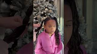 Cute lil hairsyle before school this morning ✨🫶🏻 #hairstyle #curlyhair #rubberbandhairstyle