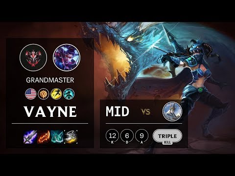 Vayne Mid vs Galio - NA Grandmaster Patch 10.11