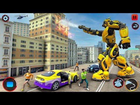 Robot Justice War: Car Jet Transform Game 2023 - Android Gameplay🤖🤖