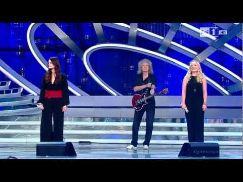 Brian May,Kerry Ellis & Irene Fornaciari - I Who Have A Nothing + We Will Rock You