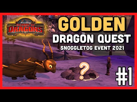 GOLDEN DRAGON QUEST! | New Snoggletog Event 2021 #1 Quests - School of Dragons (SoD) Gameplay