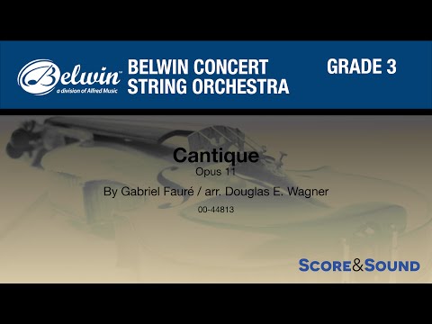 Cantique arr. Douglas E. Wagner - Score & Sound