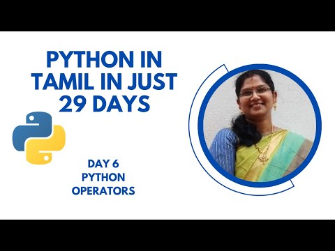 Python In Tamil Day 6 Python Operators