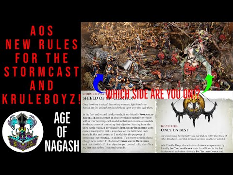 AGE OF SIGMAR | RULES REVEALED FOR STORMCAST AND ORRUK WARCLANS (MAINLY KRULEBOY)