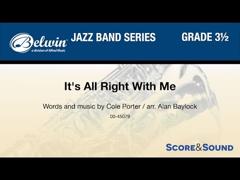 It's All Right with Me arr. Alan Baylock - Score & Sound