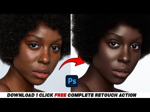 DOWNLOAD Complete Retouch Action for Free | Skin Retouching Photoshop Tutorial