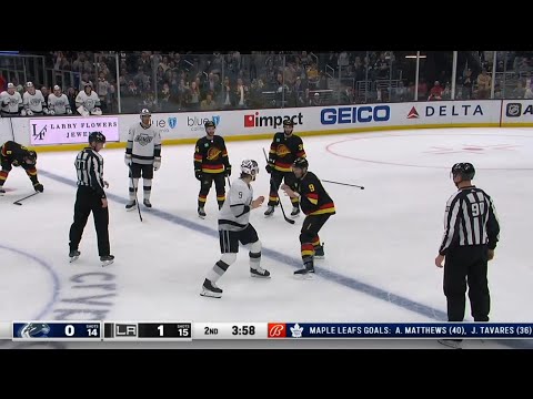 Adrian Kempe Drops The Gloves With J.T. Miller