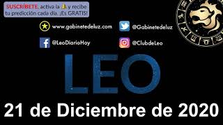 Horóscopo Diario - Leo - 21 de Diciembre de 2020.