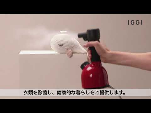 加圧式除菌脱臭スチーマー IGGI レッド RED [ハンガーショット機能付き 