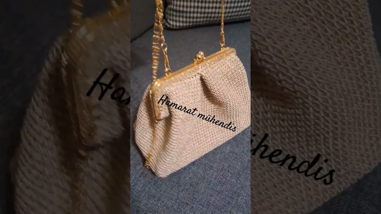 Burslu çanta 👛 #örgü #elemeği #çantayapımı #hobi