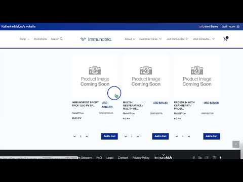 Immunotec Event Pick Up Ordering Computer