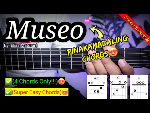 Museo Chords - Eliza Maturan (EASY CHORDS)😍 Guitar Tutorial #shopeetagtowin