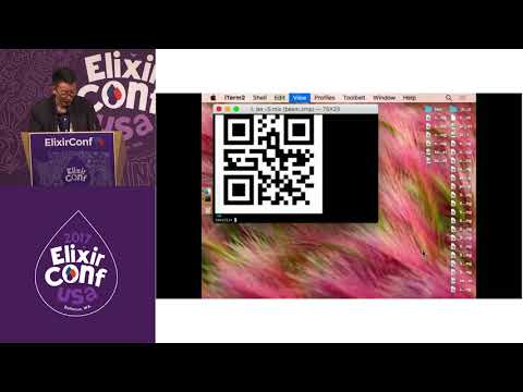 ElixirConf 2017 Lightning Talk - QR Code in Elixir - Boshan Sun