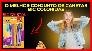 Canetas Coloridas Bic Cristal Fashion 10 Cores Vibrantes !