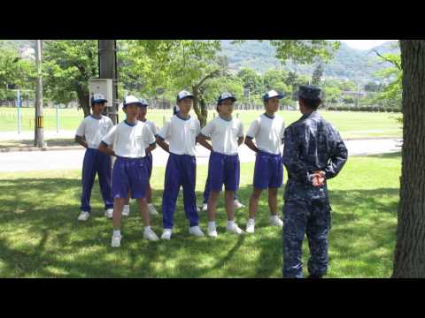広島市立中広中学校　職場体験学習　自衛隊