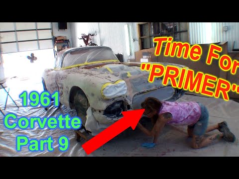 1961 Corvette - Part 9 - How To Apply Primer To A Car