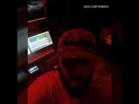 B Dot In The Studio Vibing To Upcoming Tracks...