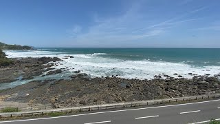 【4K車窓】土佐くろしお鉄道 中村線 JR四国2000系高知行特急あしずり10号 土佐入野→土佐佐賀 太平洋を望む車窓展望