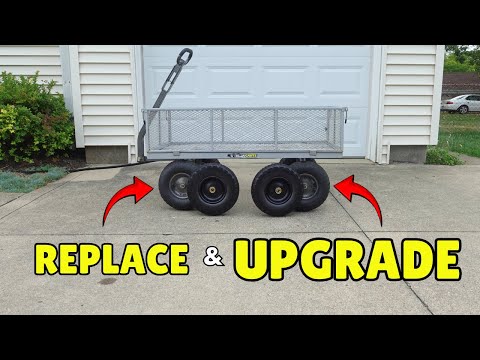 How to Replace & Upgrade the Wheels on a Gorilla Yard Cart