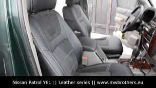 seat covers for Nissan Patrol Y61 by MW Brothers Leather interior easy install