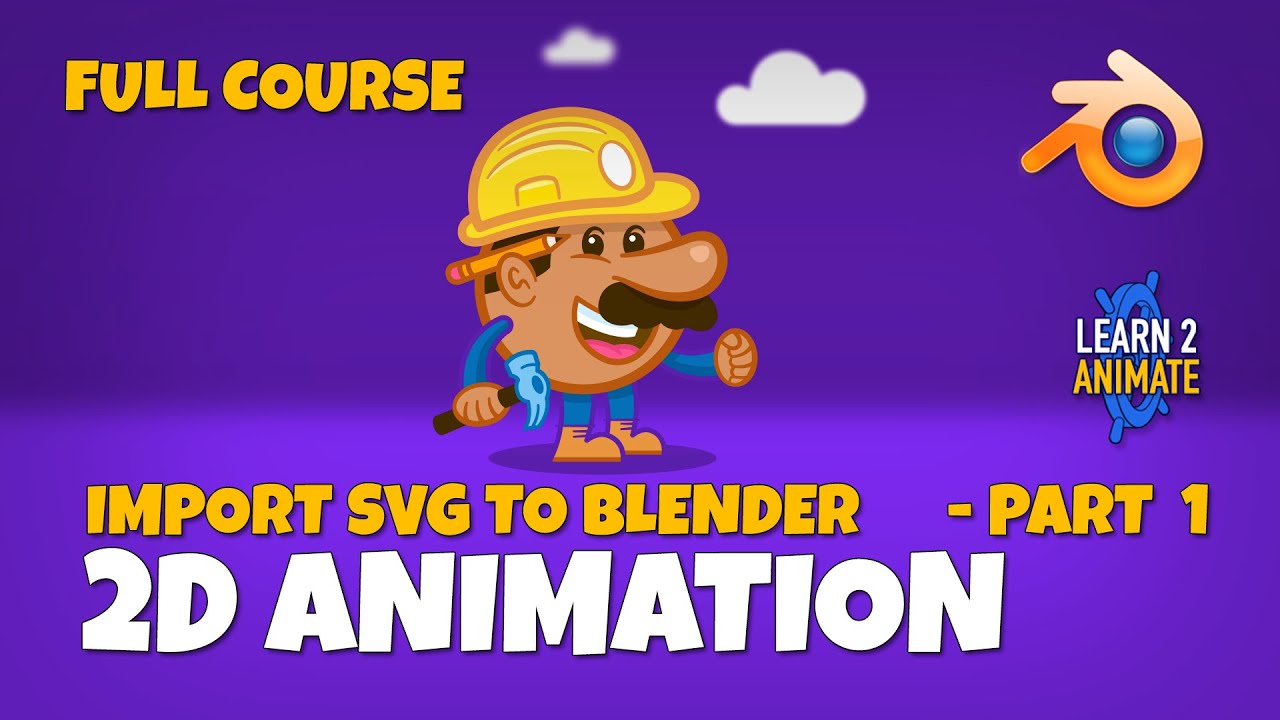 Animate a 2d Illustration Part 01 Grease Pencil in  Blender 3.4 Beginner Course