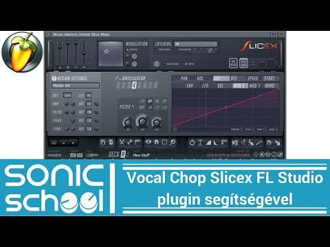 Vocal chop Slicex FL studio plugin segítségével