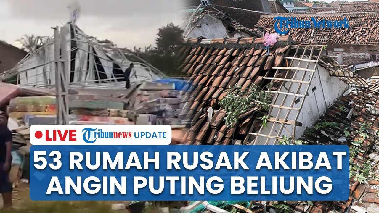 LIVE: 53 Rumah hingga Industri Bata Rusak Diterjang Puting Beliung di Kalijero Lampung Tengah