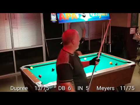 APA 9 BALL     Tim Dupree (SL9) vs Bob Meyers (SL9) TIMEOUT Forney Texas 8/6/2018