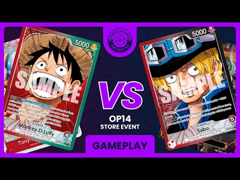 OP14-EB04 OPTCG Battle | Red/Green Luffy vs RB Sabo | Round 4 | Table 1 | PlayedisPlayed