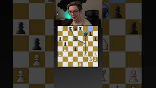 Unexpected queen sacrifice and knight move