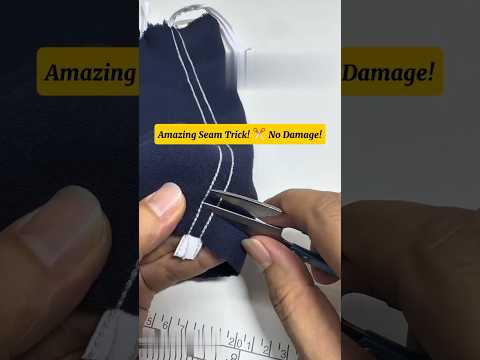 How to remove stitches from clothing part 2 #seamrippingtips #remove #sewing#sewingtips #sewinghacks