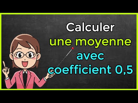 Comment calculer une moyenne avec coefficient 0,5
