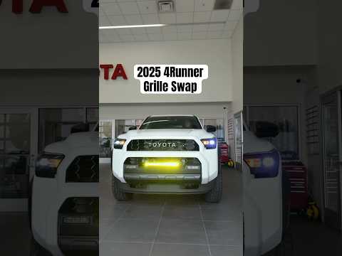 First mod on a 2025 4Runner🔥Grille swap, lift kit, & Baja designs light bar #4runner #offroad