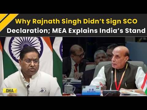 Rajnath Singh News: Why Rajnath Singh Refused To Sign SCO Joint Declaration; MEA Explains