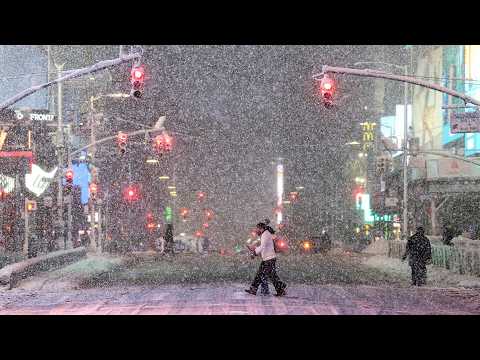 Video Thumbnail: Schneesturm trifft US-Ostküste, legt New York City lahm