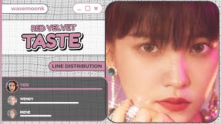 Line Distribution: Red Velvet (레드벨벳) - Taste (REQUESTED)
