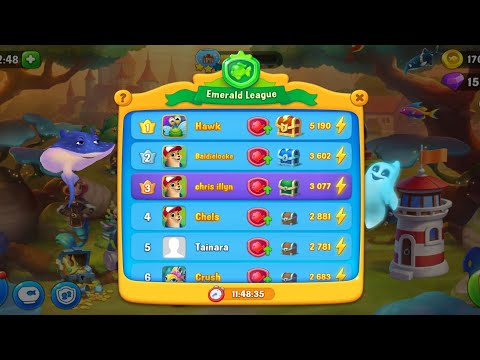 Fishdom Win Strikes Level 1310 - 1317, 3rd Rank Emerald League