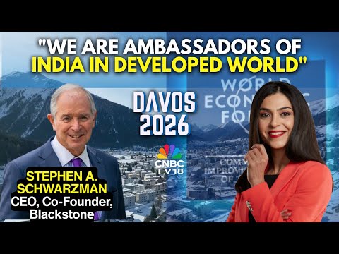 Davos 2026: Blackstone Global CEO Stephen Schwarzman On The Big India Bet, Stock Market & More