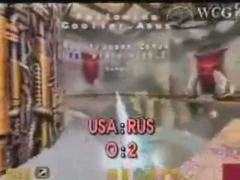 WCG 2002 GrandFinal 퀘이크 Zero4 미국 VS cooller 러시아 그룹 풀리그 A-2