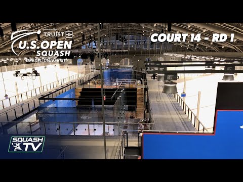 LIVE SQUASH: U.S. OPEN 2021 - Court 14 Livestream - Rd 1