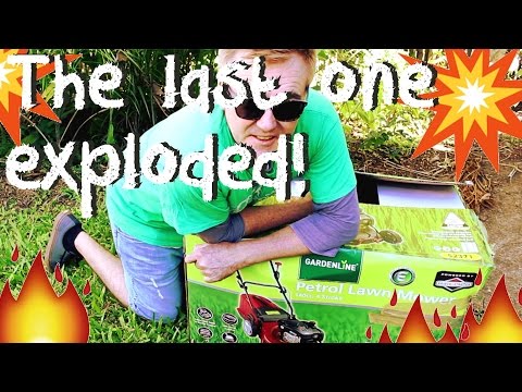 Aldi lawnmower - Gardenline - unboxing and review