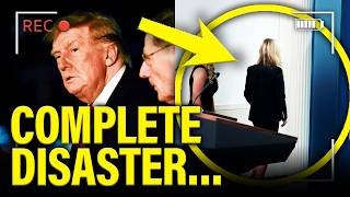 🚨Trump Press Secretary GETS STAGE FRIGHT and RUNS OFF…