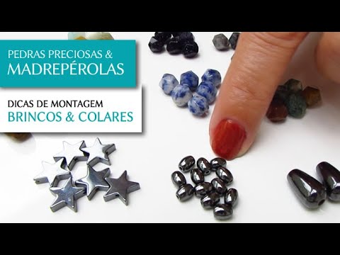 Pedras e Madrepérolas Naturais para Montagem de Semi Joias - Pedra Mística