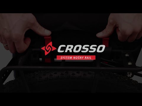 System nośny Rail - ustawienie mocowania i montaż sakwy rowerowej Crosso na bagażniku.