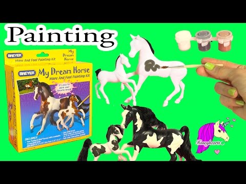 Breyer DIY Mare and Foal My Dream Horse Painting Craft Kit - Honeyheartsc Video