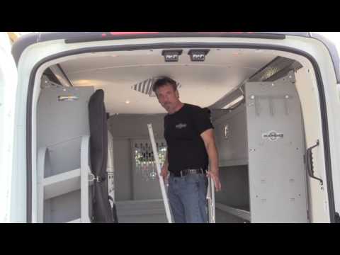 Extreme Truck Demo Van, heavy duty flooring, wall liners, shelving, Kargo master, Tampa