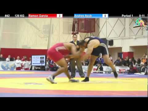 2012 Pan Am: 120 KG Semifinal: Ramon Garcia (DOM) vs. Andres Ayub (CHI)