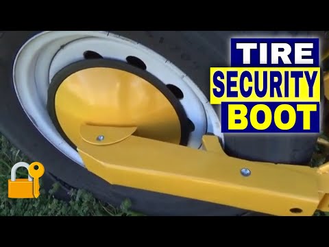 TIRE SECURITY BOOT Cargo Trailer Camper Conversion Camping Wheel Lock Living On The Road Anti Theft