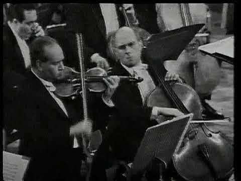 Oistrakh (violin) & Rostropovitch (cello) perform the Brahms Double Concerto
